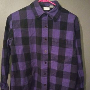 Purple plaid flannel